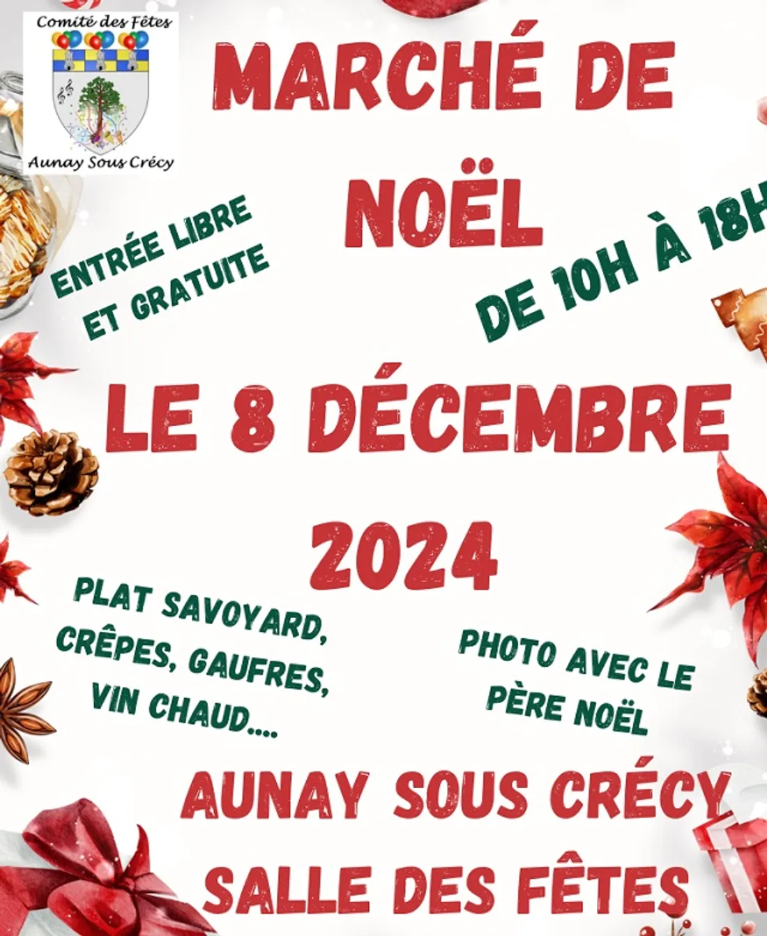 AUNAY-SOUS-CRÉCY - Marché de Noël du comité des fêtes