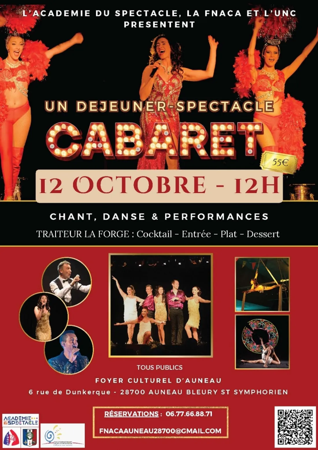 AUNEAU - Déjeuner-Spectacle Cabaret
