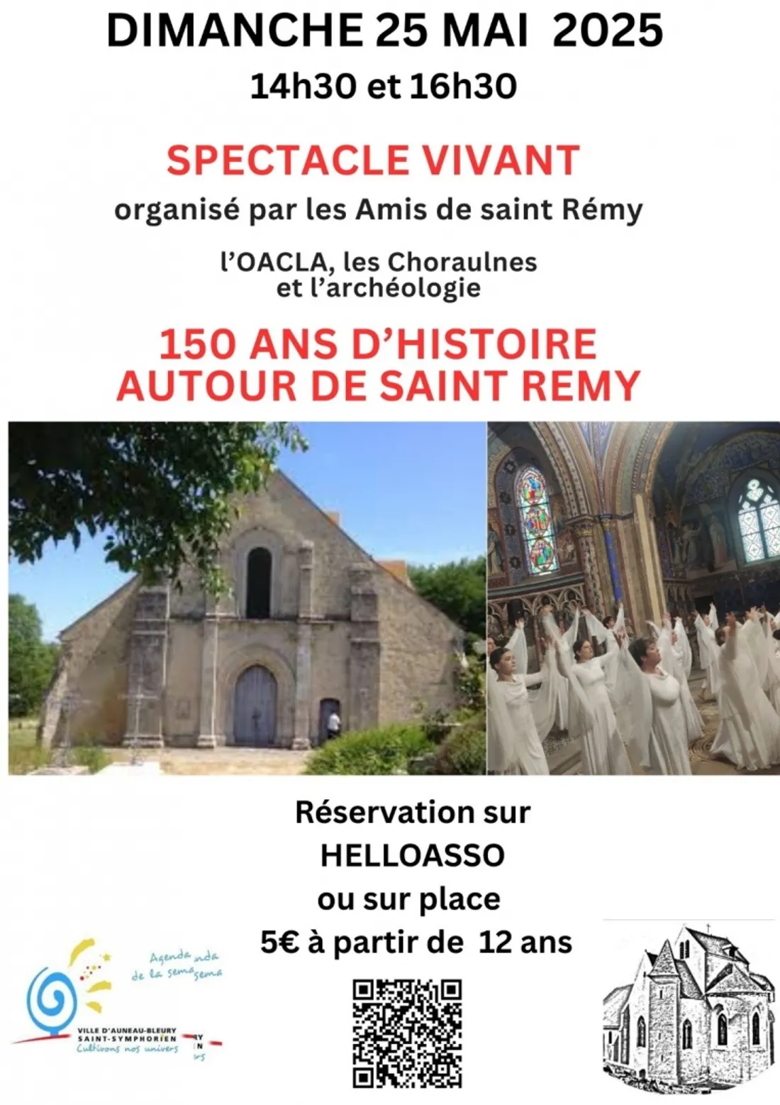 AUNEAU - Spectacle vivant : 150 ans d'histoire autour de Saint-Remy