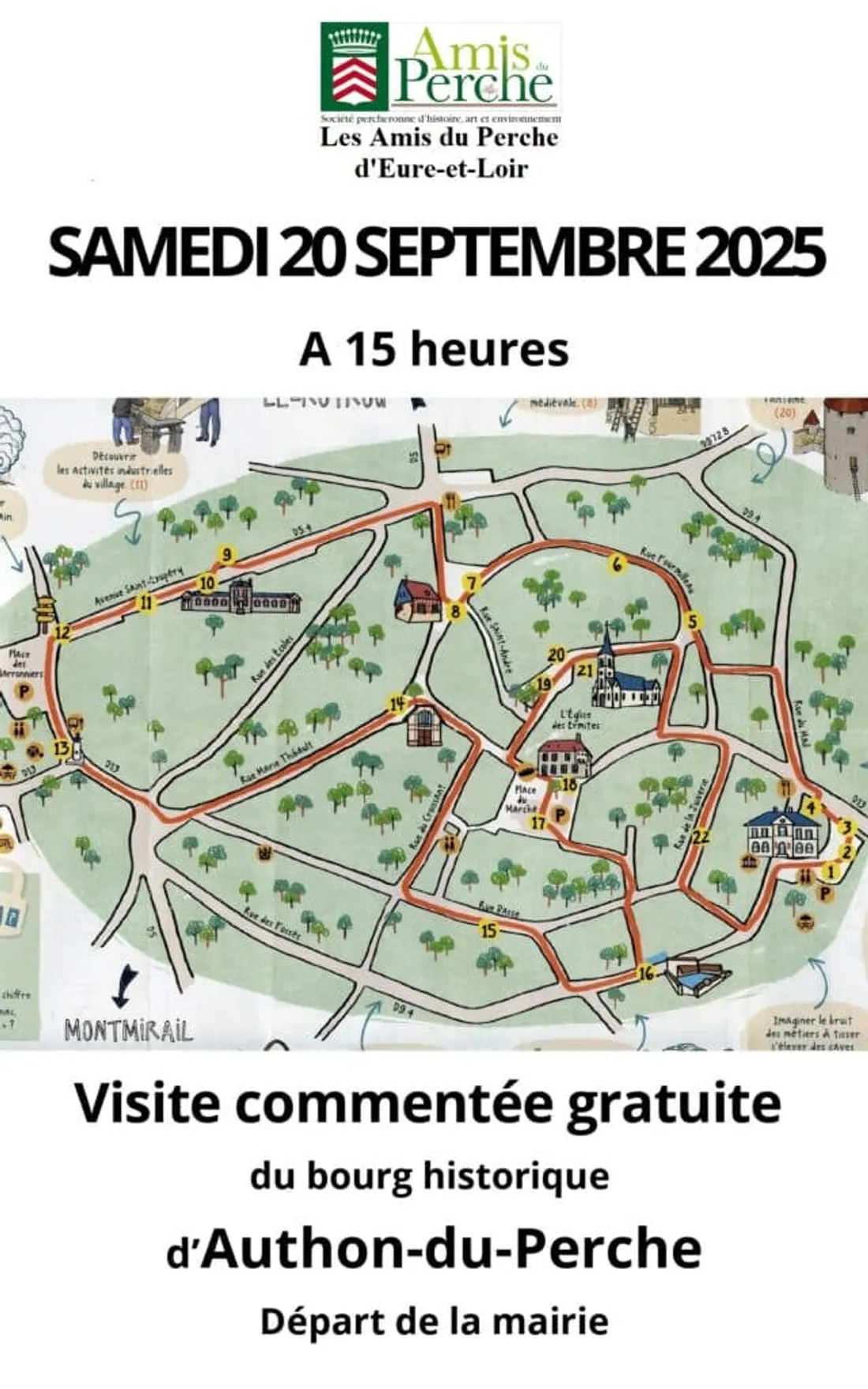 AUTHON-DU-PERCHE - Visite commentée du bourg historique