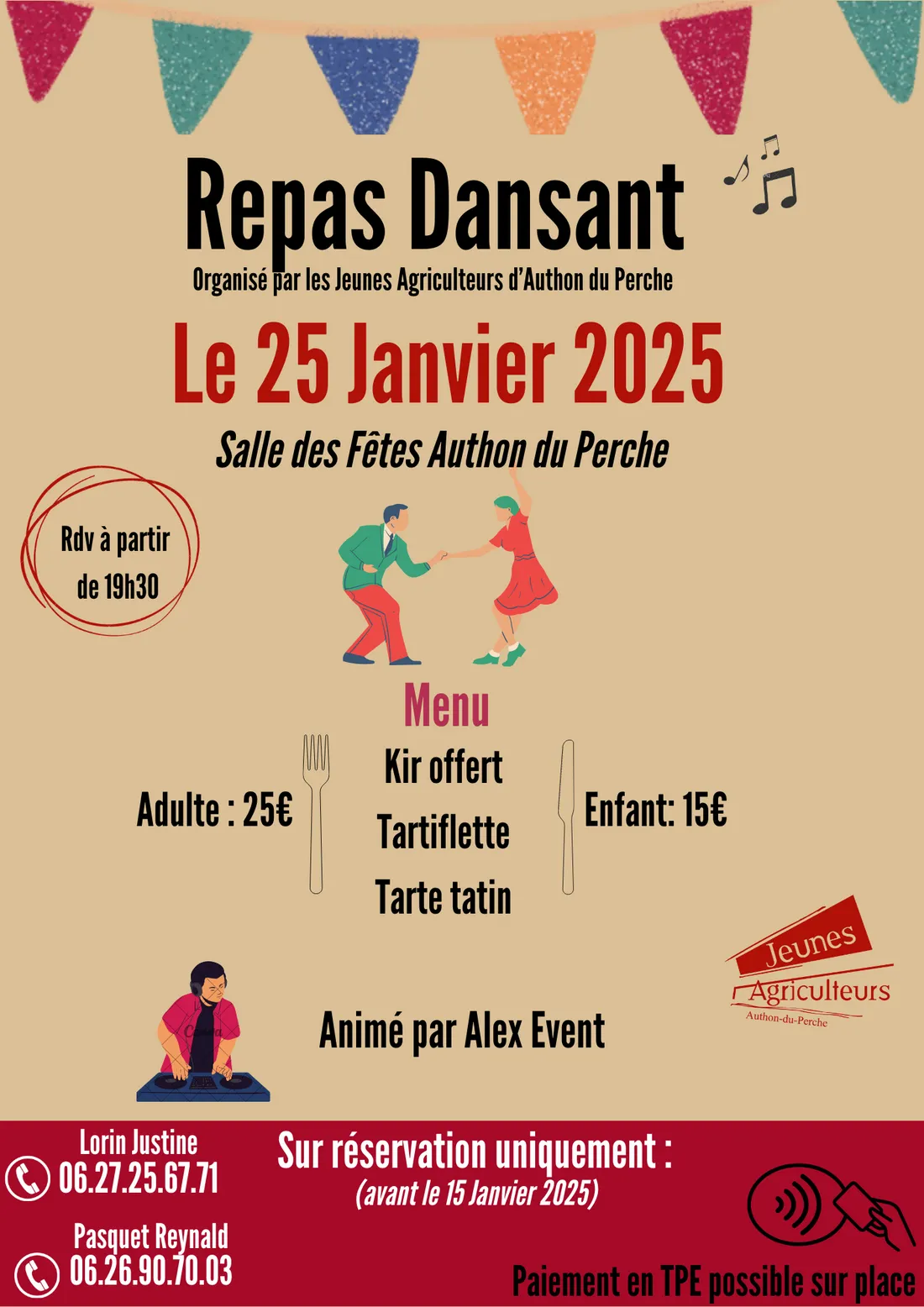 AUTHON-DU-PERCHE - Repas dansant des Jeunes Agriculteurs