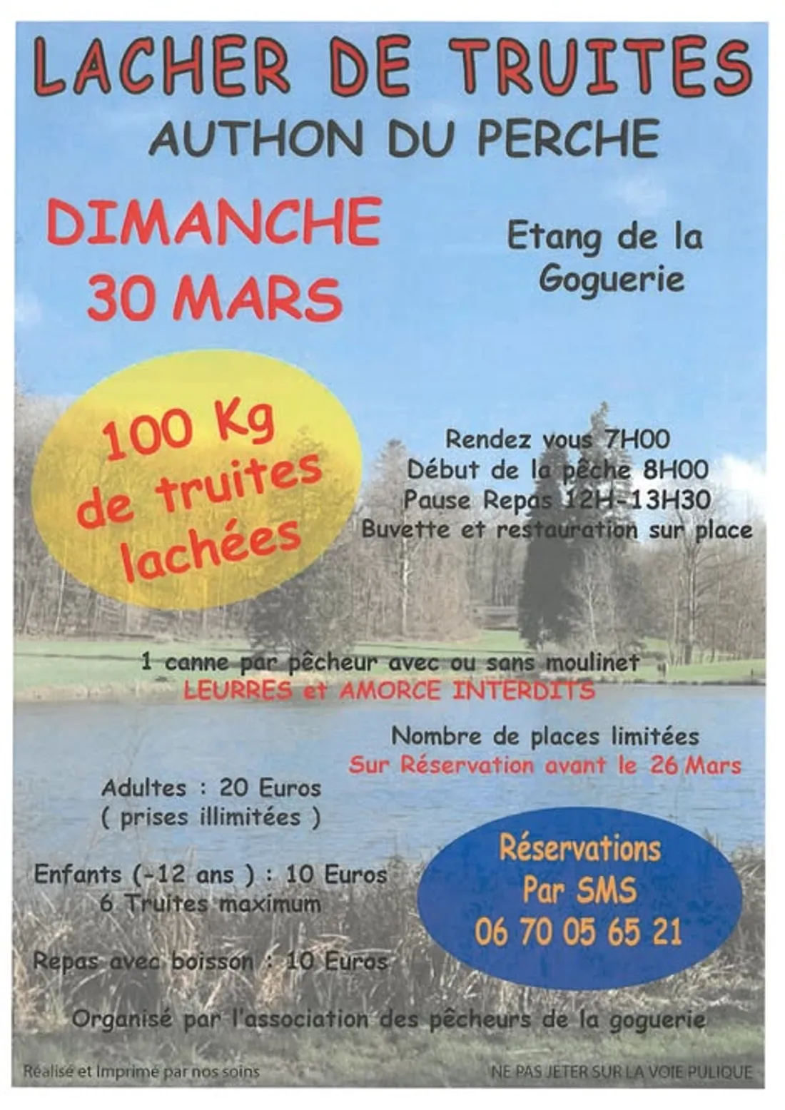 AUTHON-DU-PERCHE – Lâcher de truites