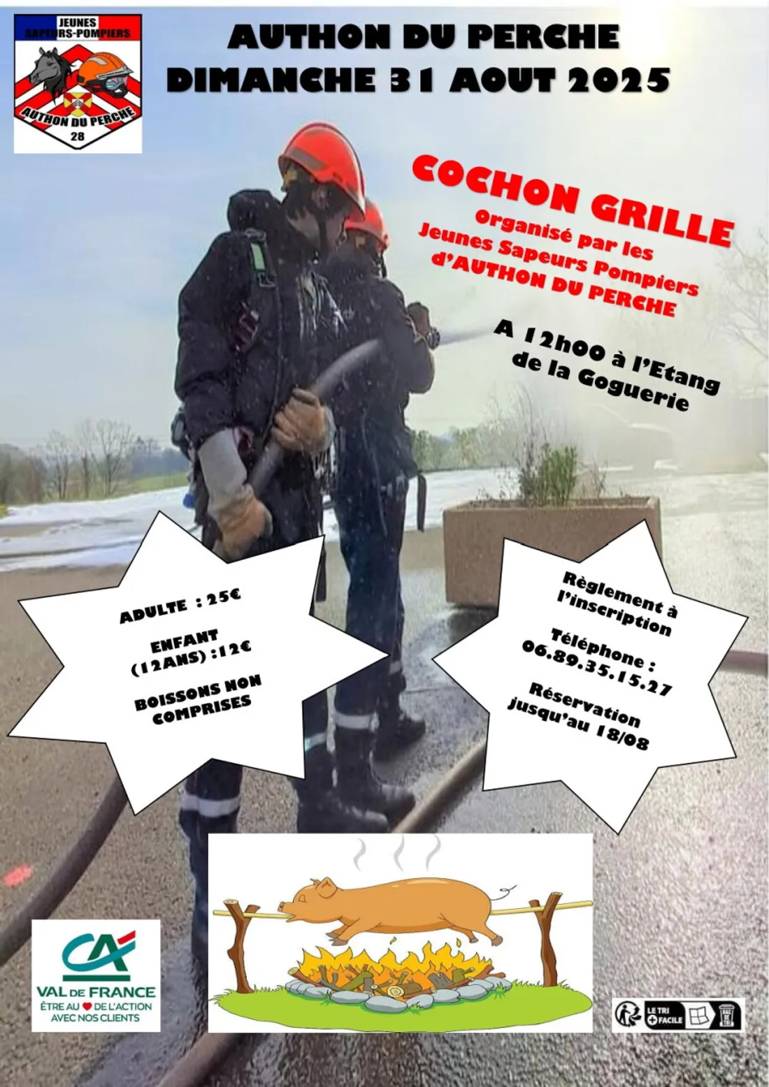 AUTHON-DU-PERCHE - Cochon grillé des Jeunes Sapeurs-Pompiers