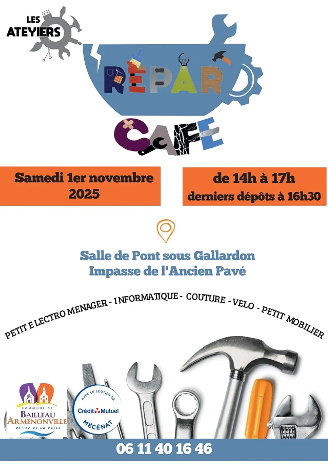 BAILLEAU-ARMENONVILLE - Répar' Café