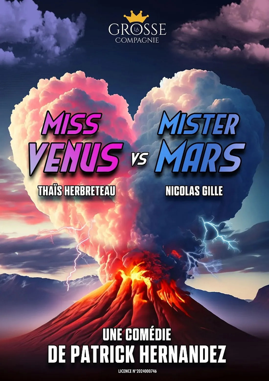 BAILLEAU-ARMENONVILLE - Théâtre : Miss Venus contre Mister Mars