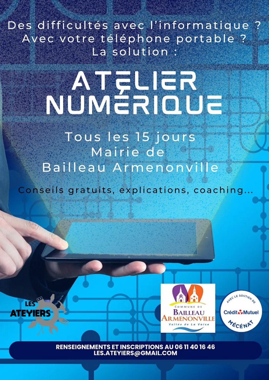 BAILLEAU-ARMENONVILLE - Atelier numérique