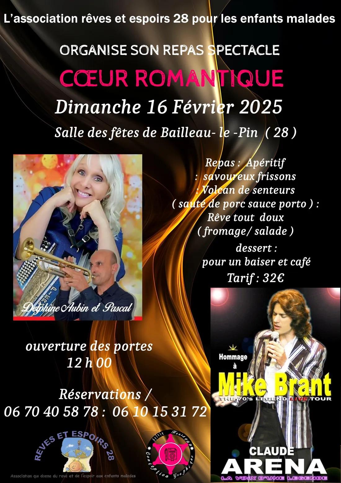 BAILLEAU-LE-PIN - Repas spectacle : Cœur romantique