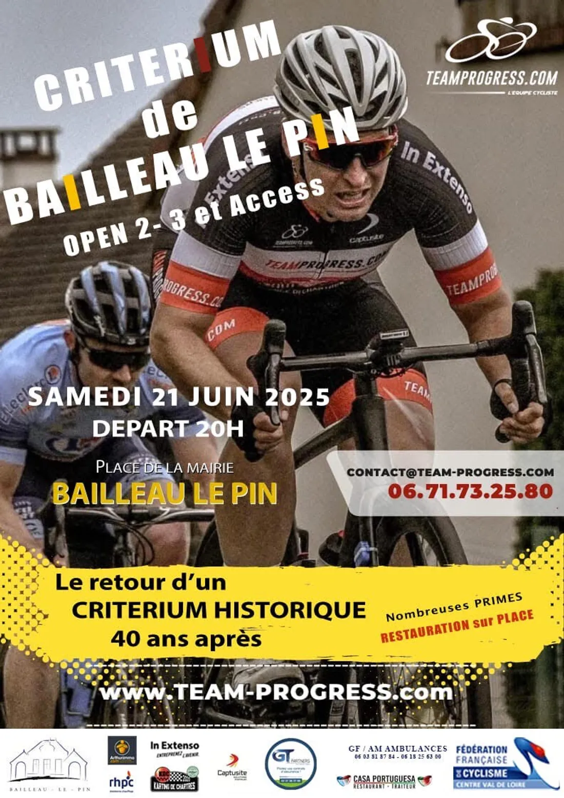 BAILLEAU-LE-PIN - Retour d'un critérium historique 40 ans après