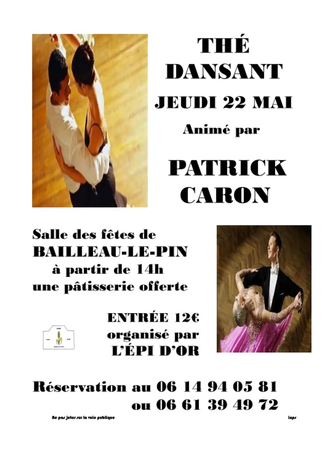BAILLEAU-LE-PIN - Thé dansant avec Patrick Caron