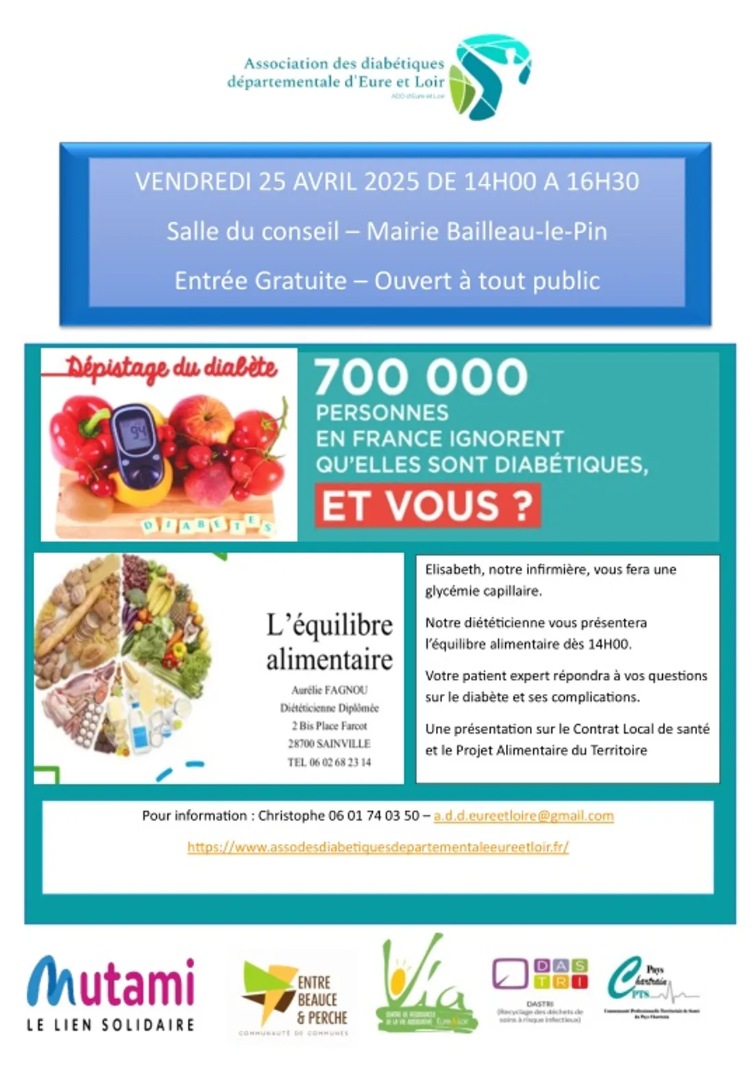 BAILLEAU-LE-PIN - Prévention diabète et alimentation