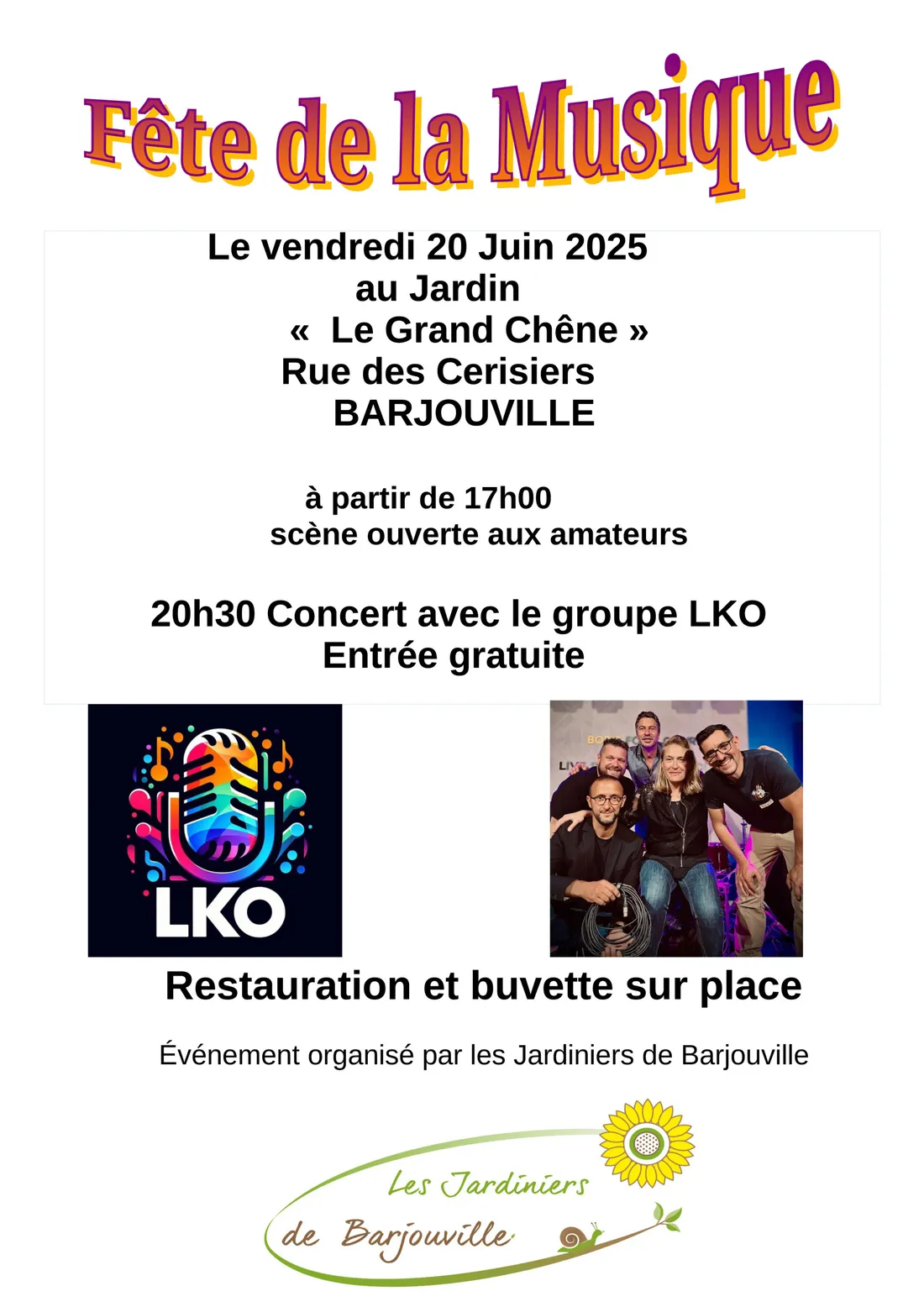 BARJOUVILLE - Fête de la musique