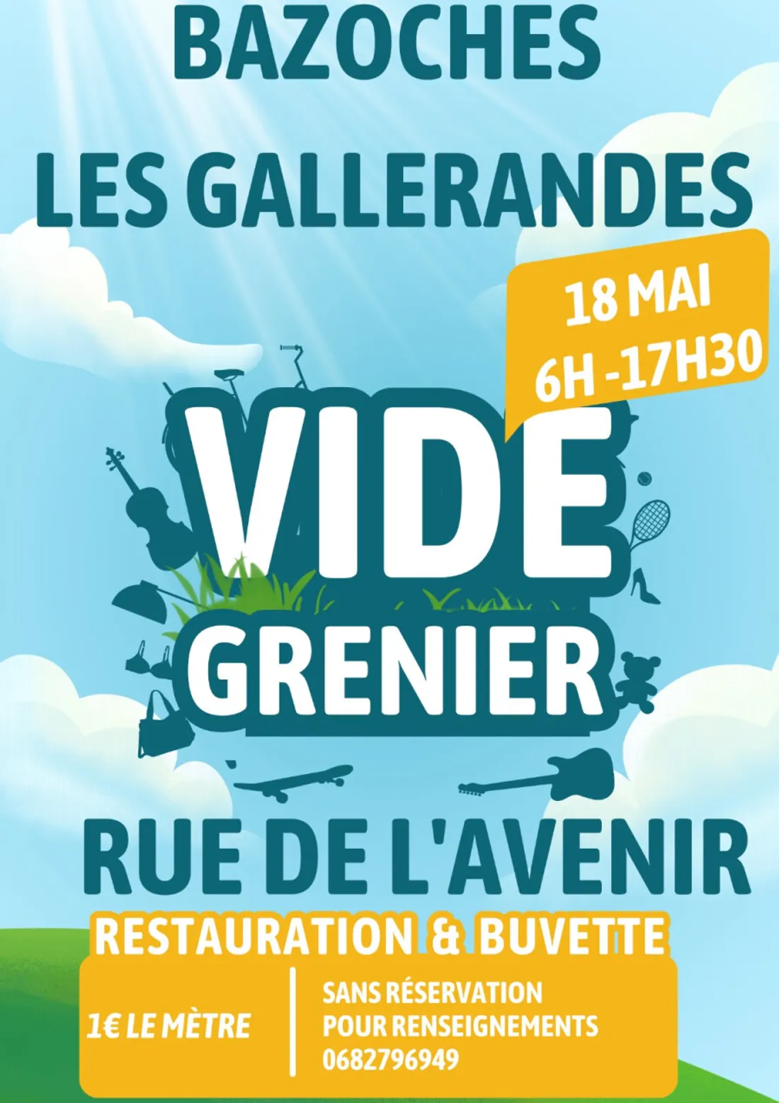 BAZOCHES-LES-GALLERANDES (45) - Vide-greniers du comité des fêtes