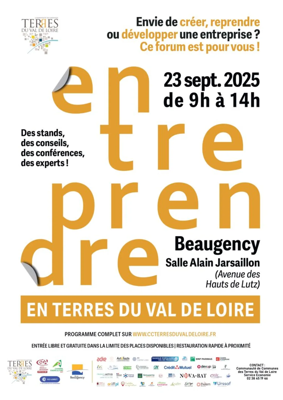 BEAUGENCY (45) - Forum « Entreprendre en Terres du Val de Loire »