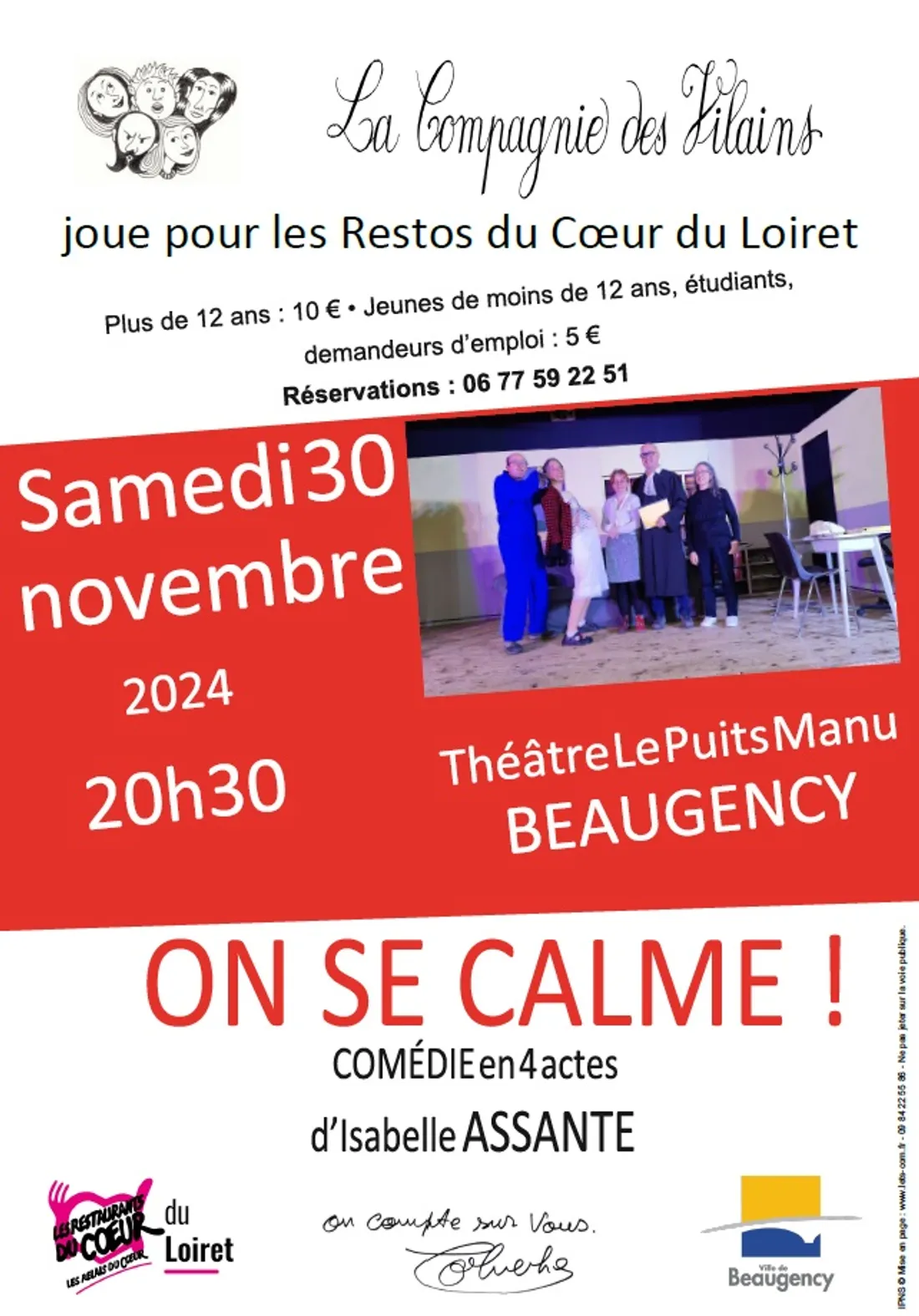 BEAUGENCY (45) - Théâtre : On se calme