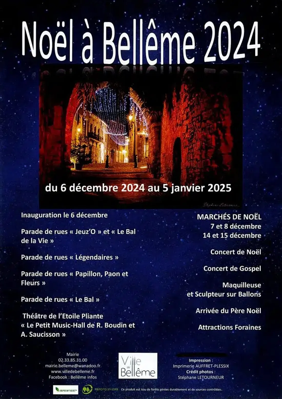 BELLÊME (61) - Festivités de Noël : inauguration