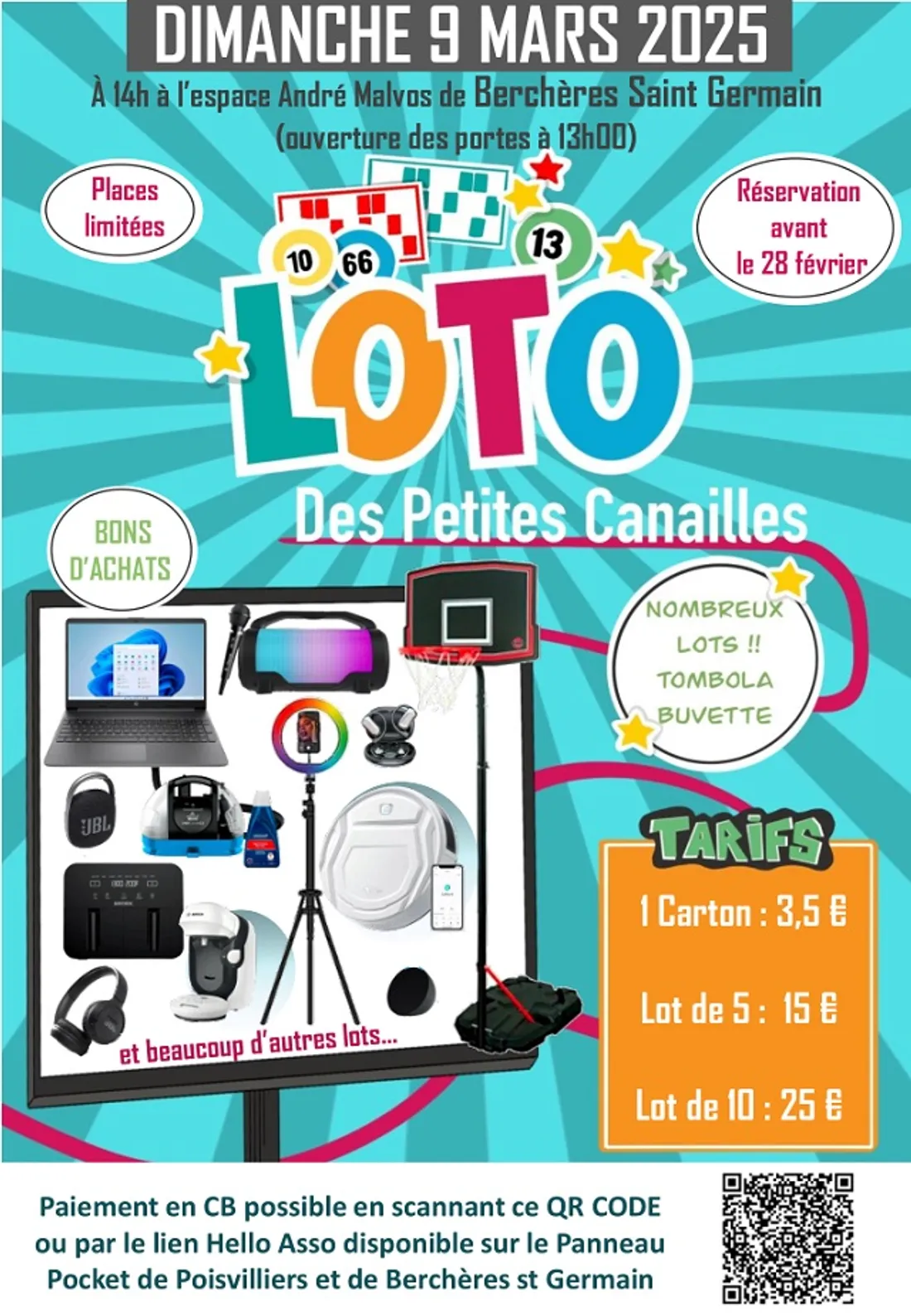 BERCHÈRES-SAINT-GERMAIN - Loto des Petites Canailles