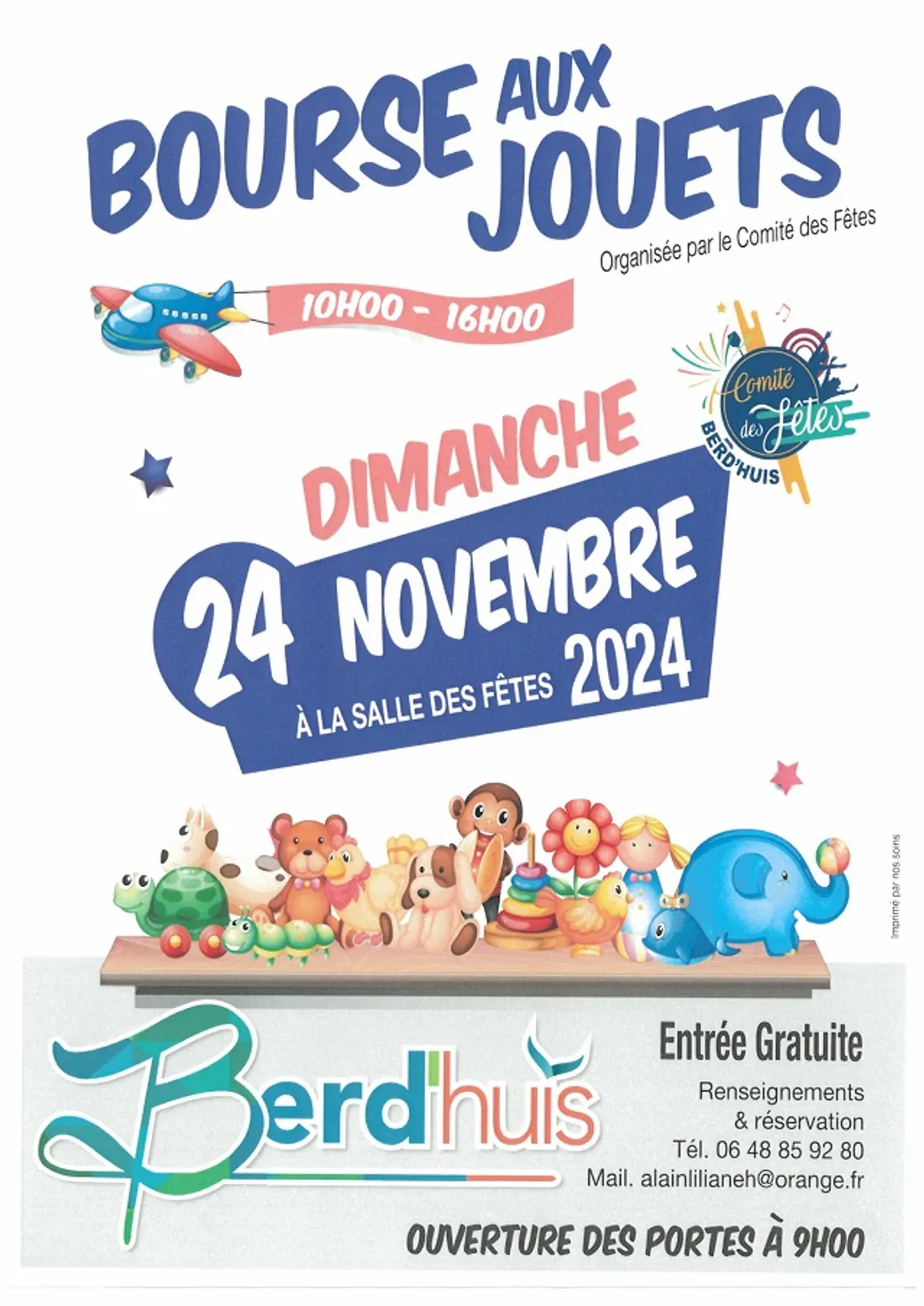BERD'HUIS (61) - Bourse aux jouets du comité des fêtes