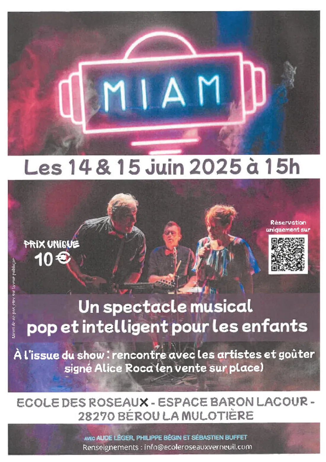 BÉROU-LA-MULOTIÈRE - Miam, spectacle musical pop et familial