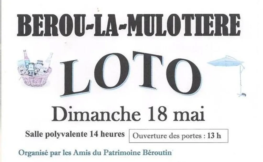 BÉROU-LA-MULOTIÈRE - Loto des Amis du Patrimoine Béroutin