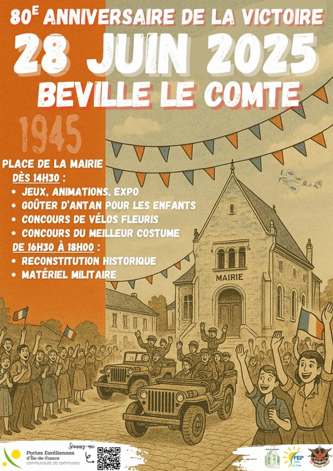 BÉVILLE-LE-COMTE - Fête historique : 80e annulation de la Victoire