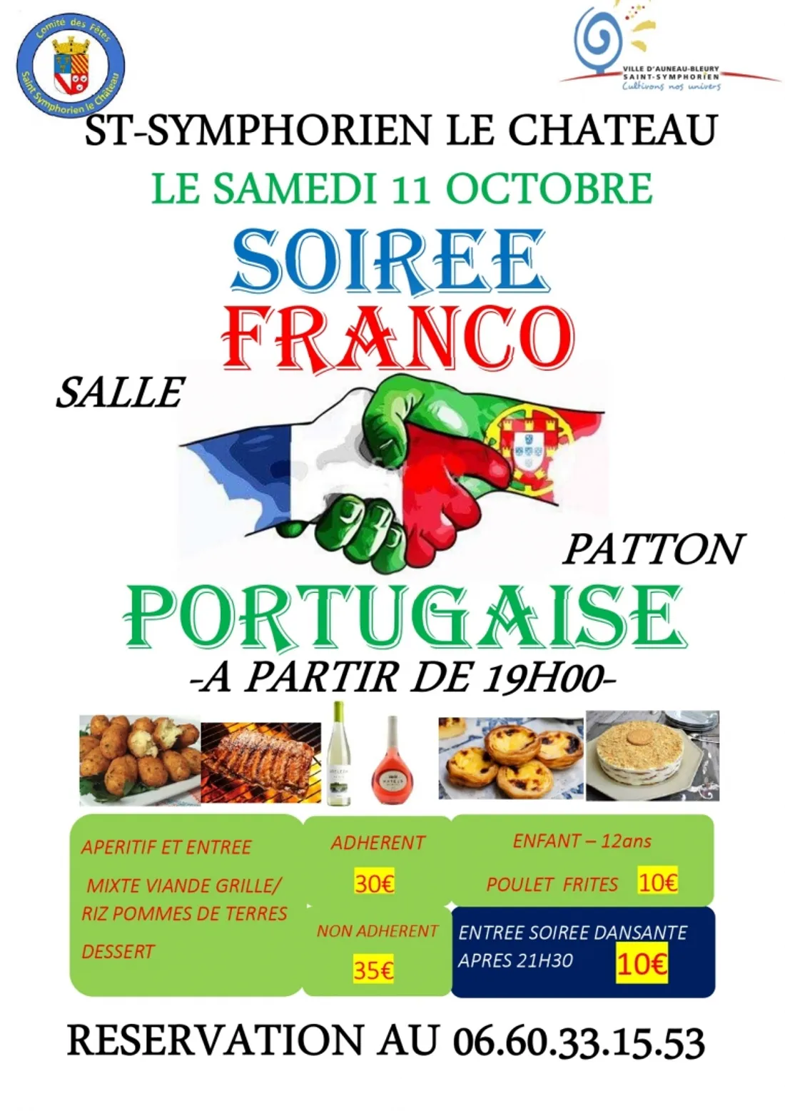BLEURY-SAINT-SYMPHORIEN - Soirée Franco Portugaise du comité des fêtes
