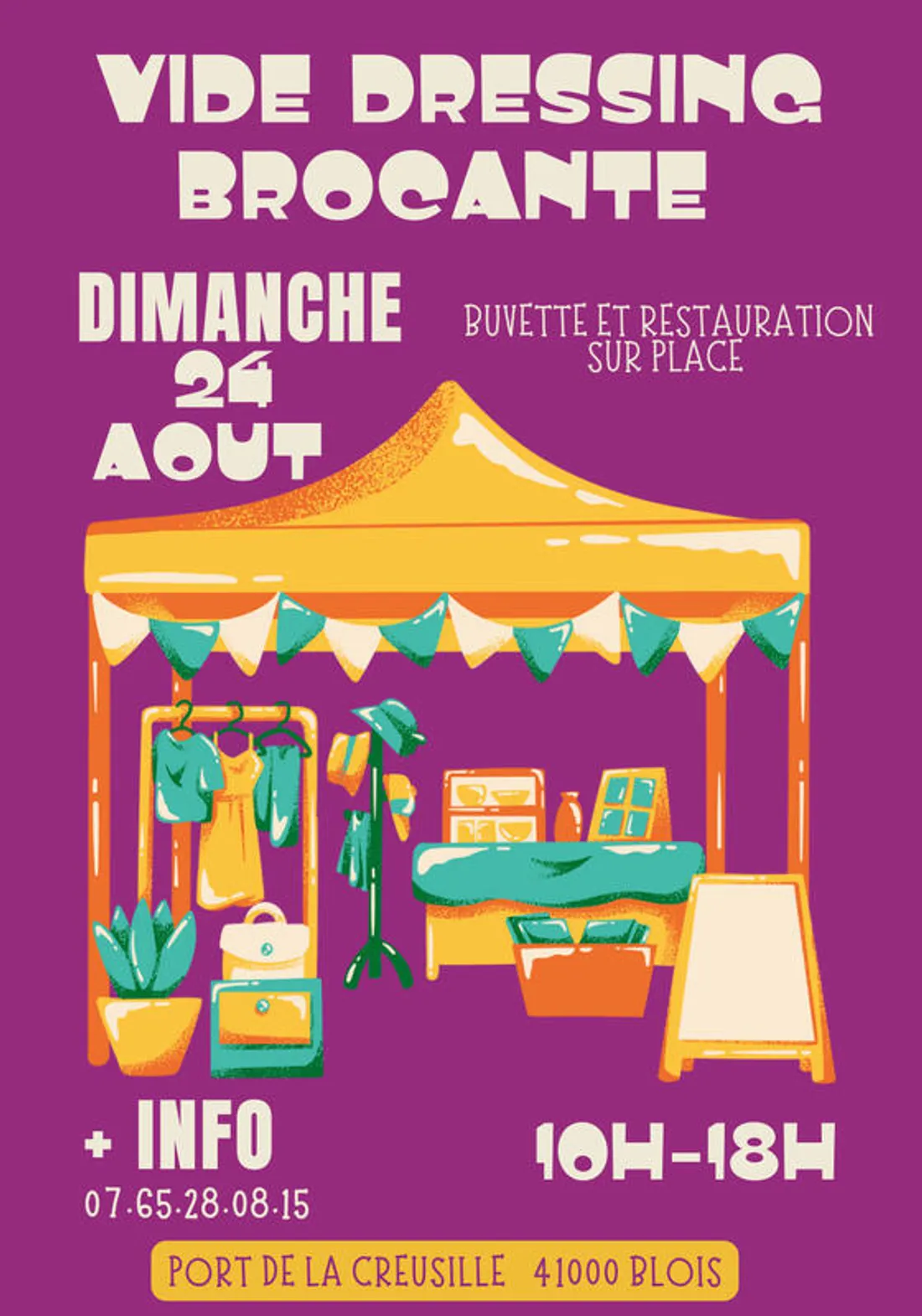 BLOIS (41) - Vide-dressing, brocante port de la Creusille