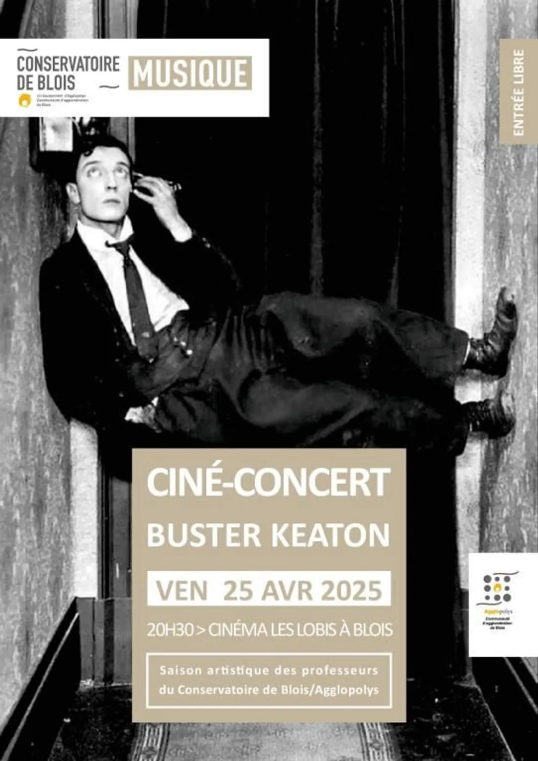 BLOIS (41) - Ciné-concert sur Buster Keaton