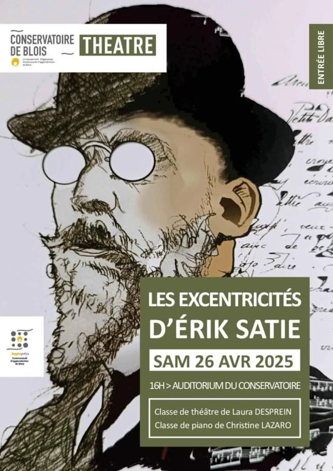 BLOIS (41) - Théâtre : les excentricités d’Érik Satie