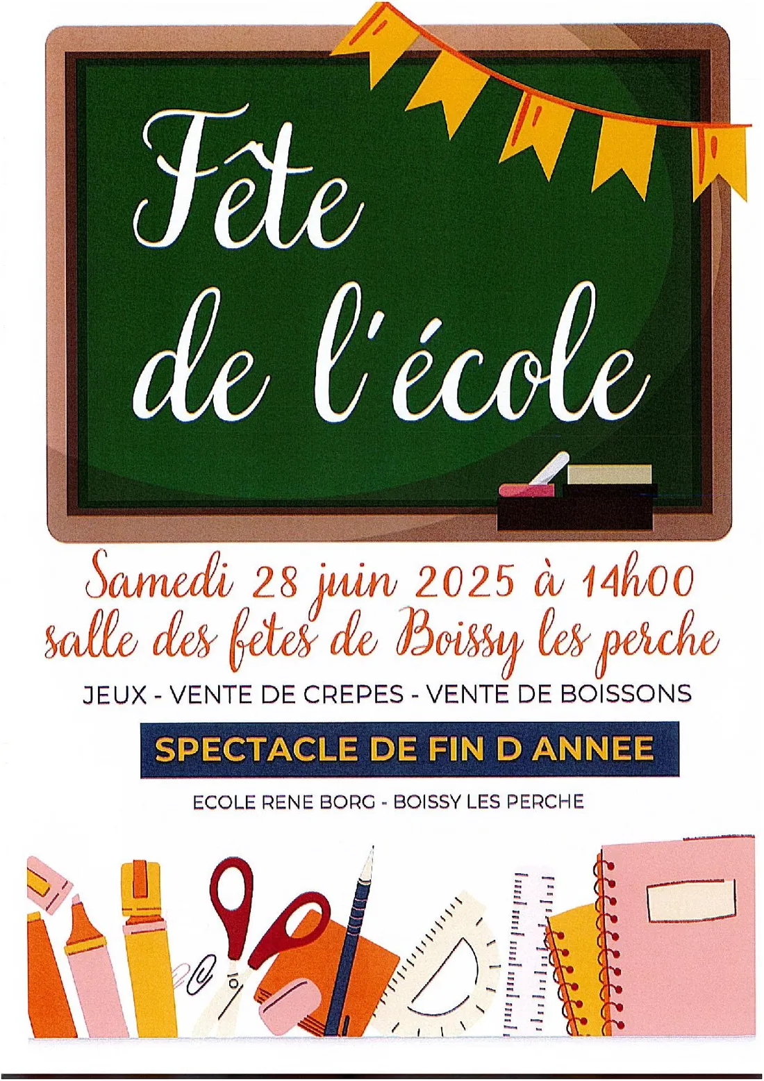 BOISSY-LES-PERCHE - Fête de l'école
