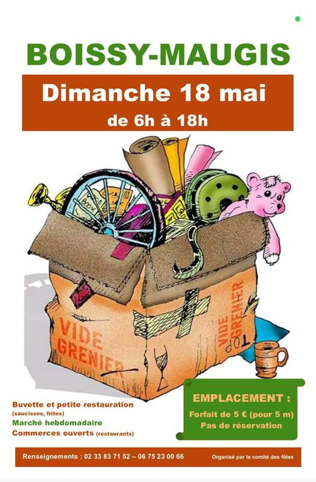 BOISSY-MAUGIS (61) - Vide-greniers du comité des fêtes