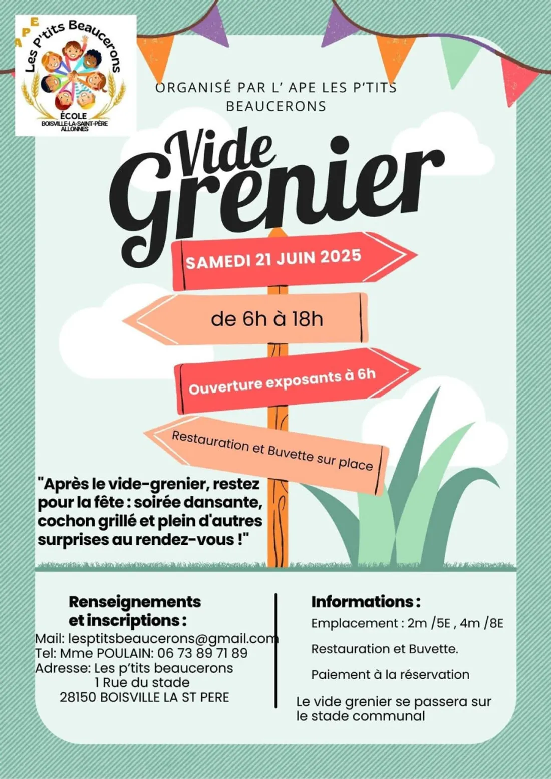 BOISVILLE-LA-SAINT-PÈRE - Vide-greniers de l'APE