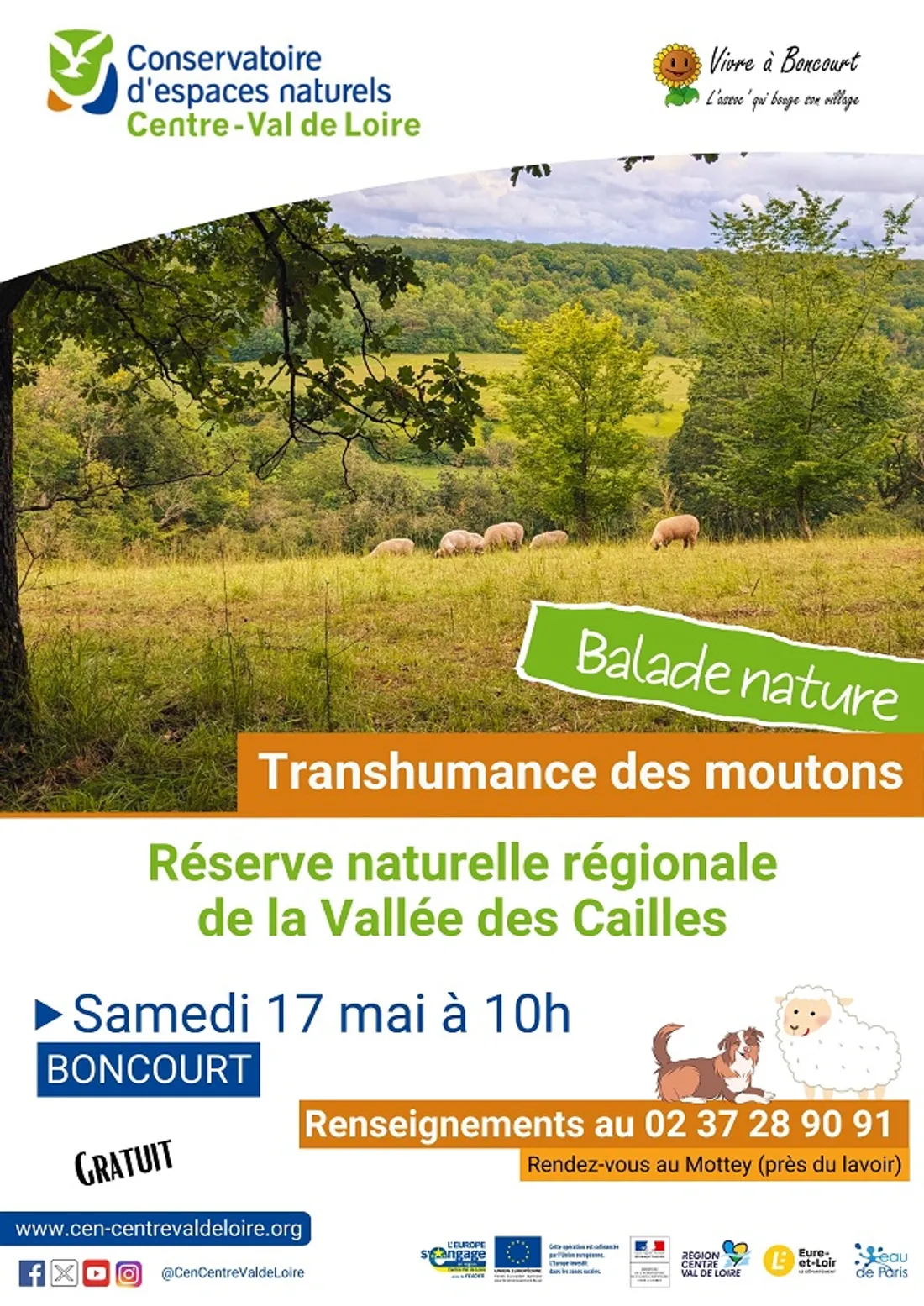 BONCOURT - Balade nature : Transhumance des moutons