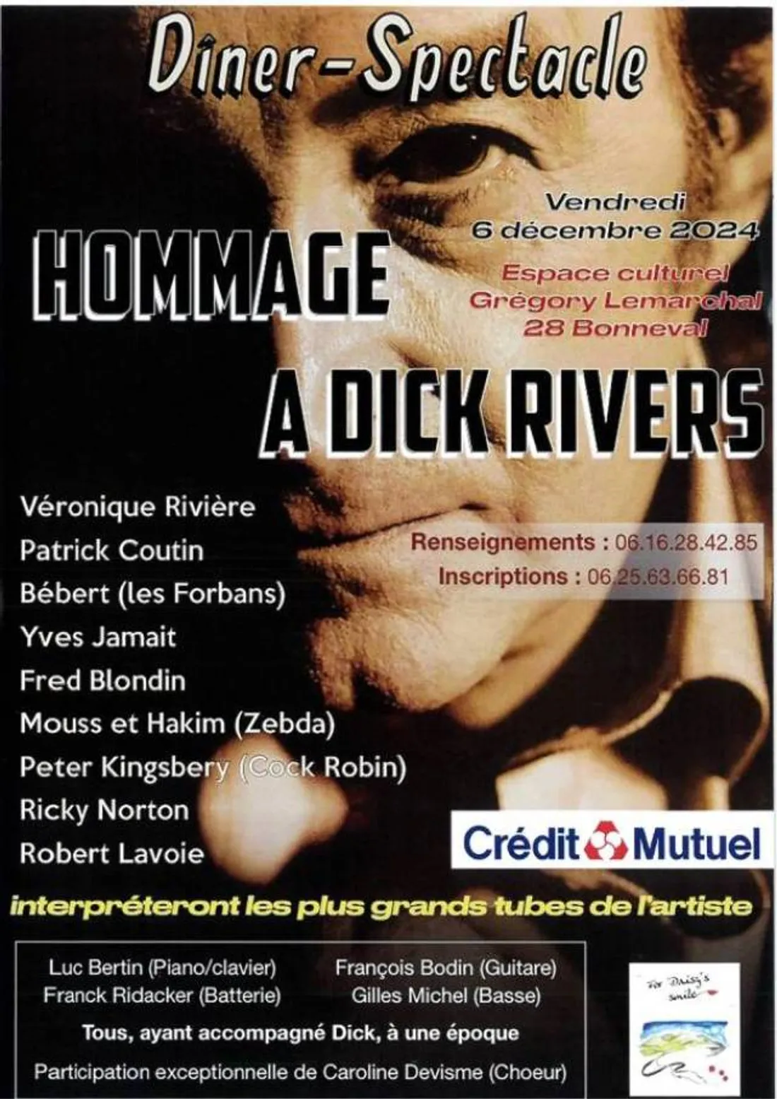 BONNEVAL - Dîner spectacle : Hommage à Dick Rivers