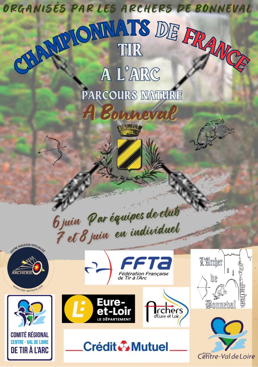 BONNEVAL - Championnat de France de tir-à-l’arc parcours nature