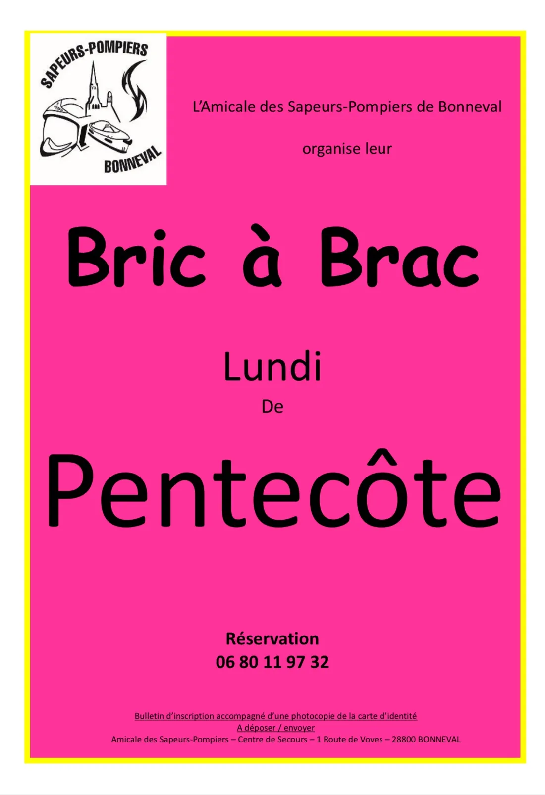 BONNEVAL - Bric-à-brac des sapeurs-pompiers