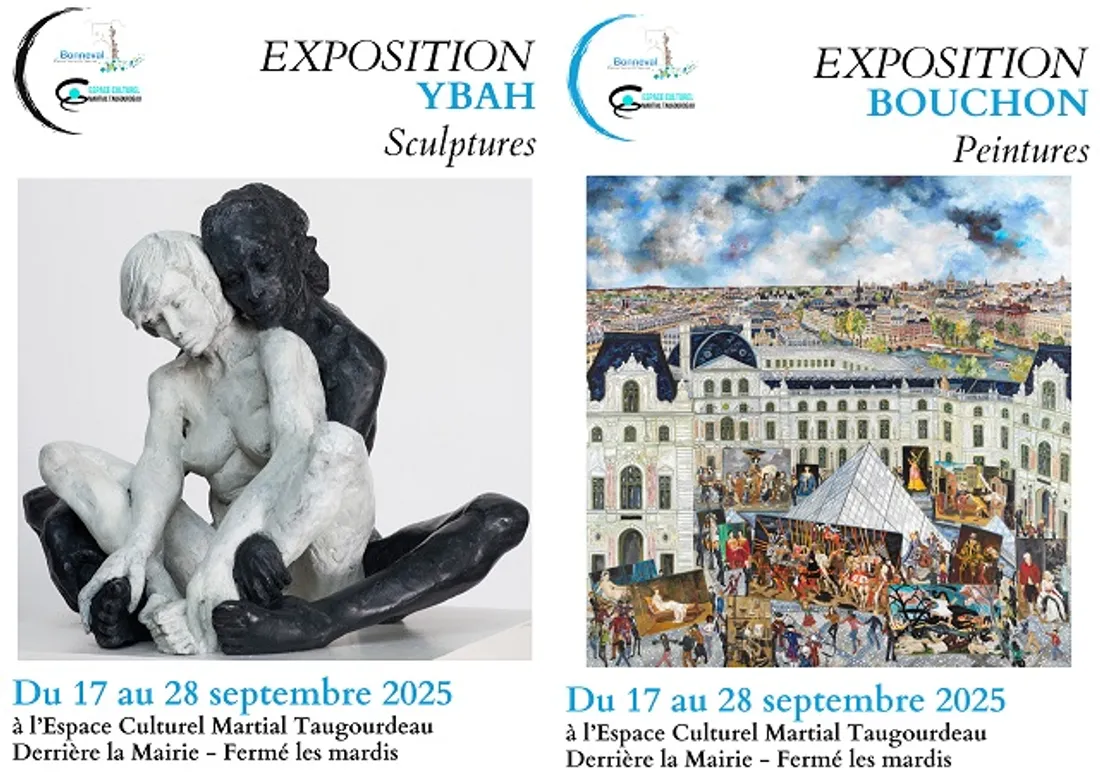 BONNEVAL - Exposition : Ybah et Bouchon, peintures et sculptures