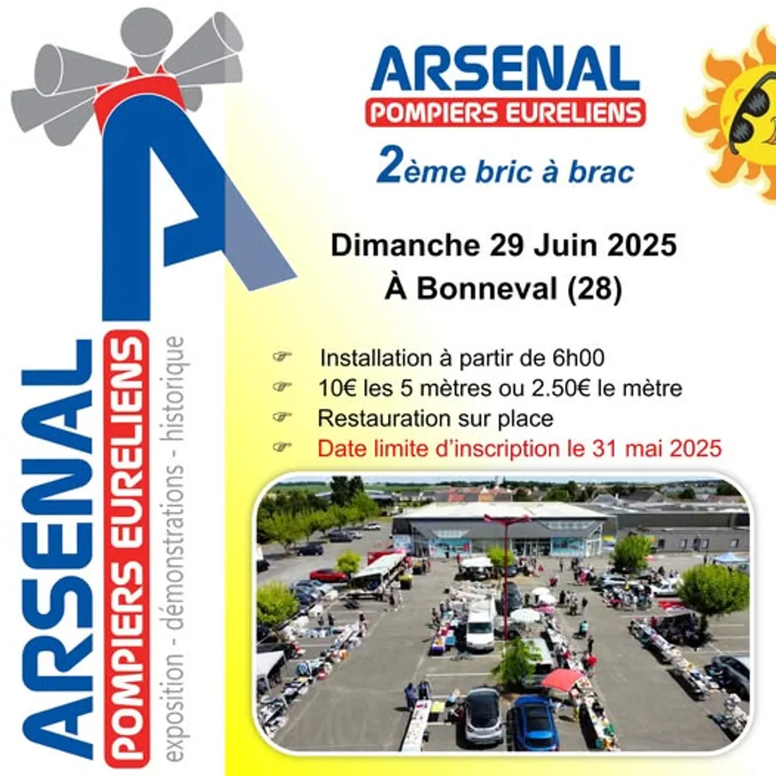 BONNEVAL - Brocante de l'Arsenal des Pompiers Euréliens
