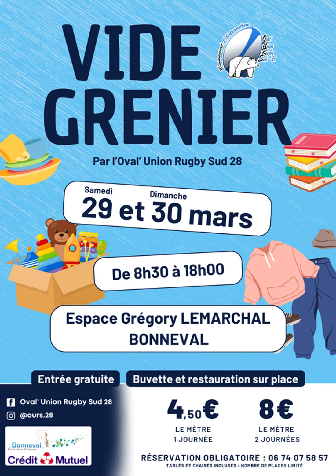 BONNEVAL - Vide-greniers de l'Oval' Union Rugby Sud 28