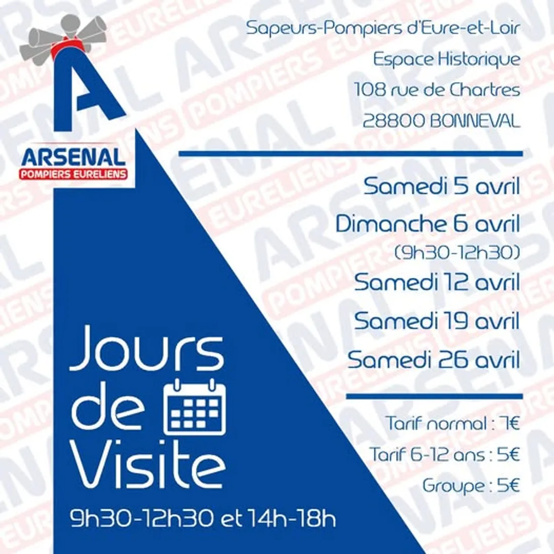 BONNEVAL - Visite de l'Arsenal des Sapeurs-Pompiers d'Eure-et-Loir