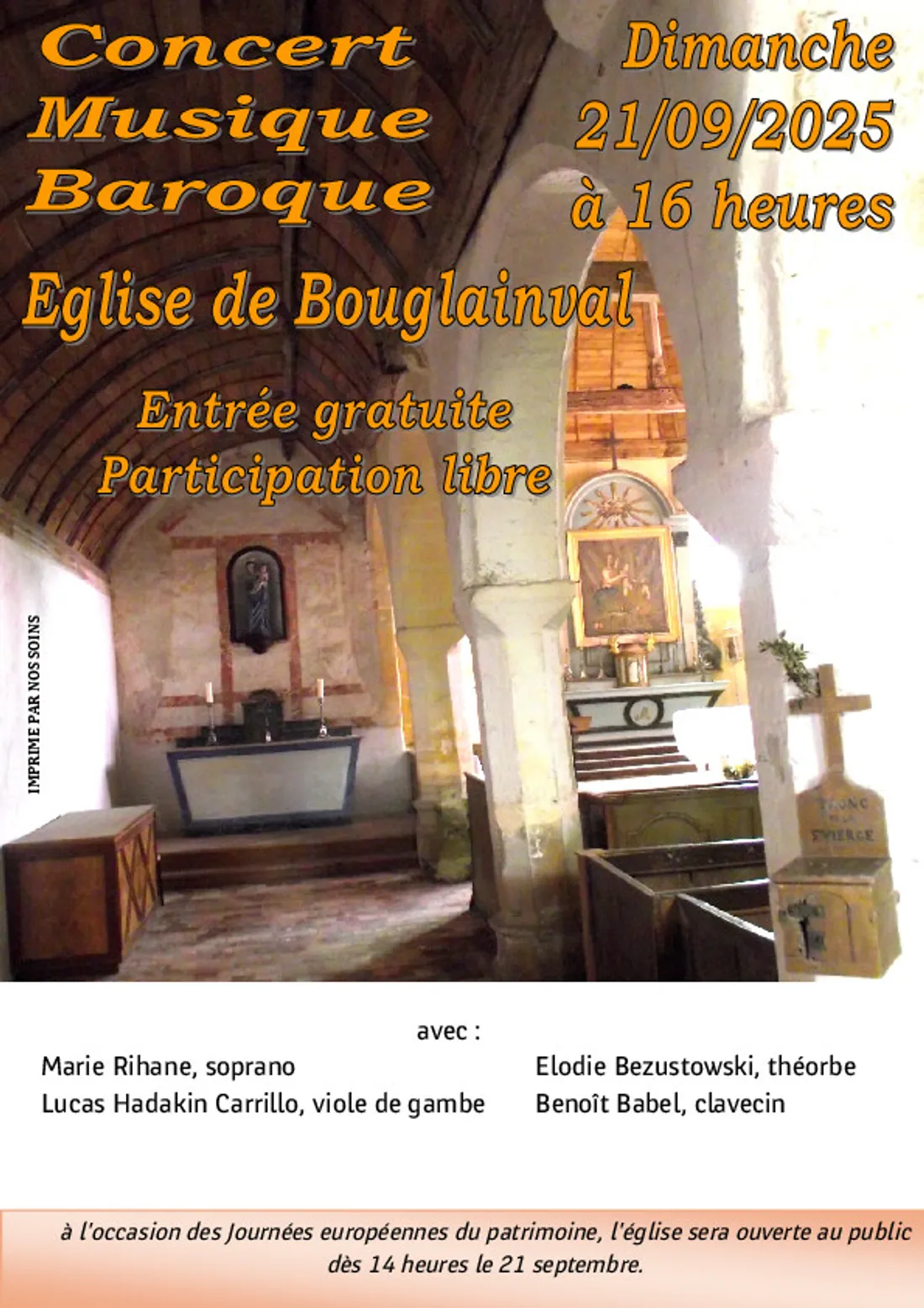 BOUGLAINVAL - Concert musique baroque