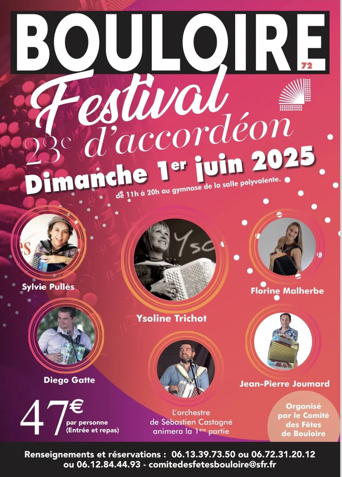 BOULOIRE (72) – 23e  Festival d'accordéon