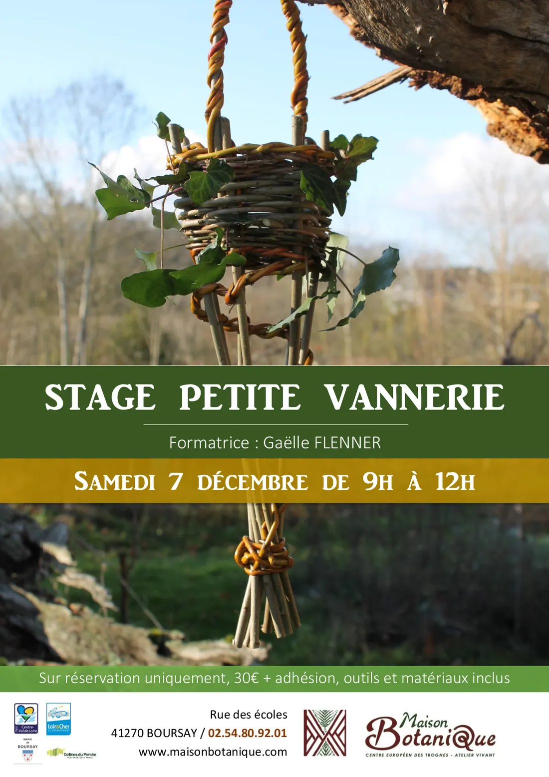 BOURSAY (41) - Stage : Petite vannerie sauvage