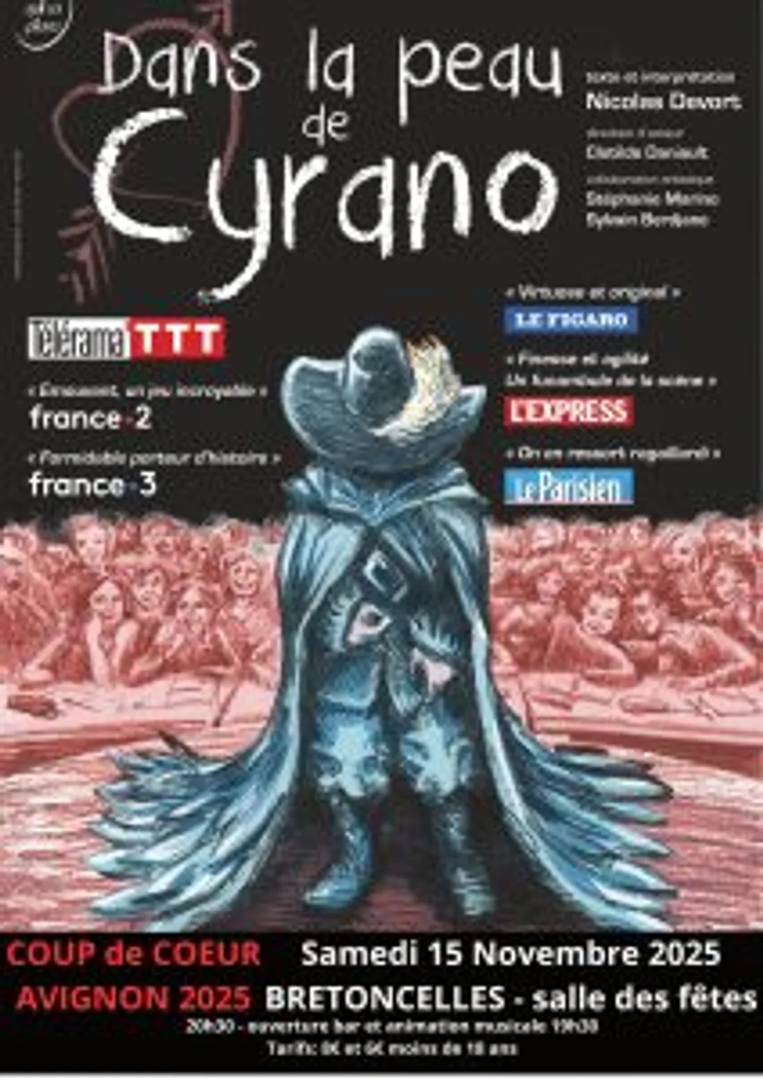 BRETONCELLES (61) - Spectacle : Dans la peau de Cyrano