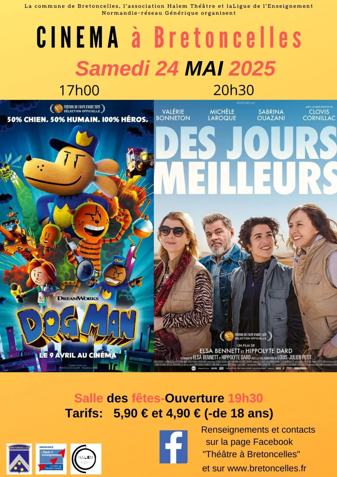 BRETONCELLES (61) - Cinéma : Dogman / Des jours meilleurs