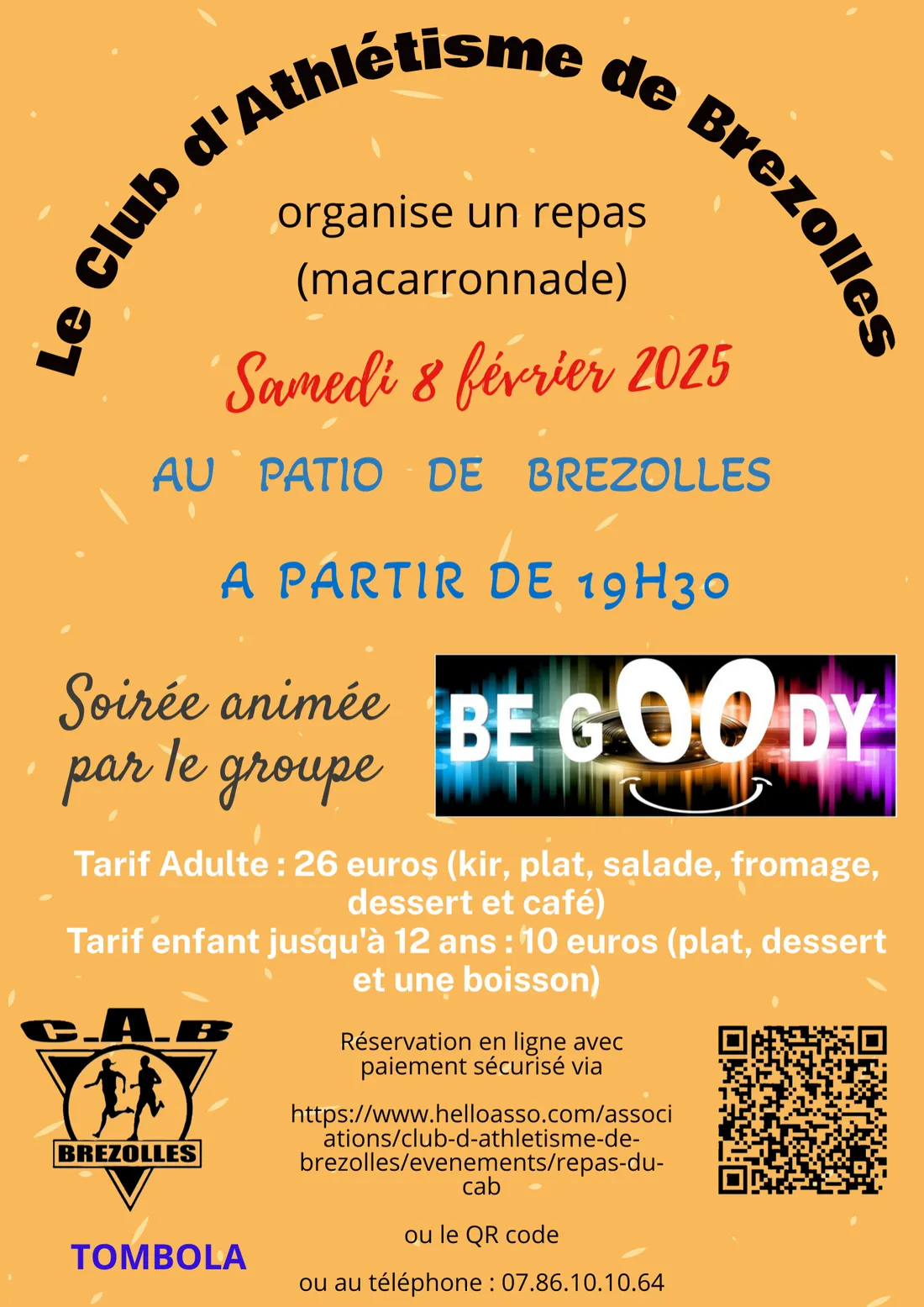 BREZOLLES - Repas du club d'athlétisme