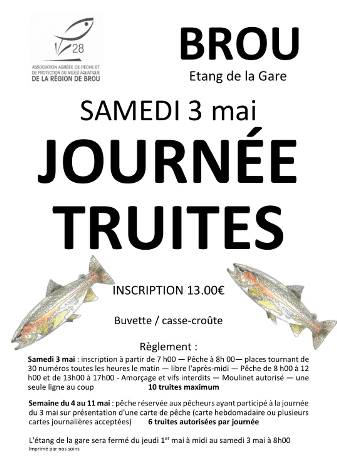 BROU - Journée truites