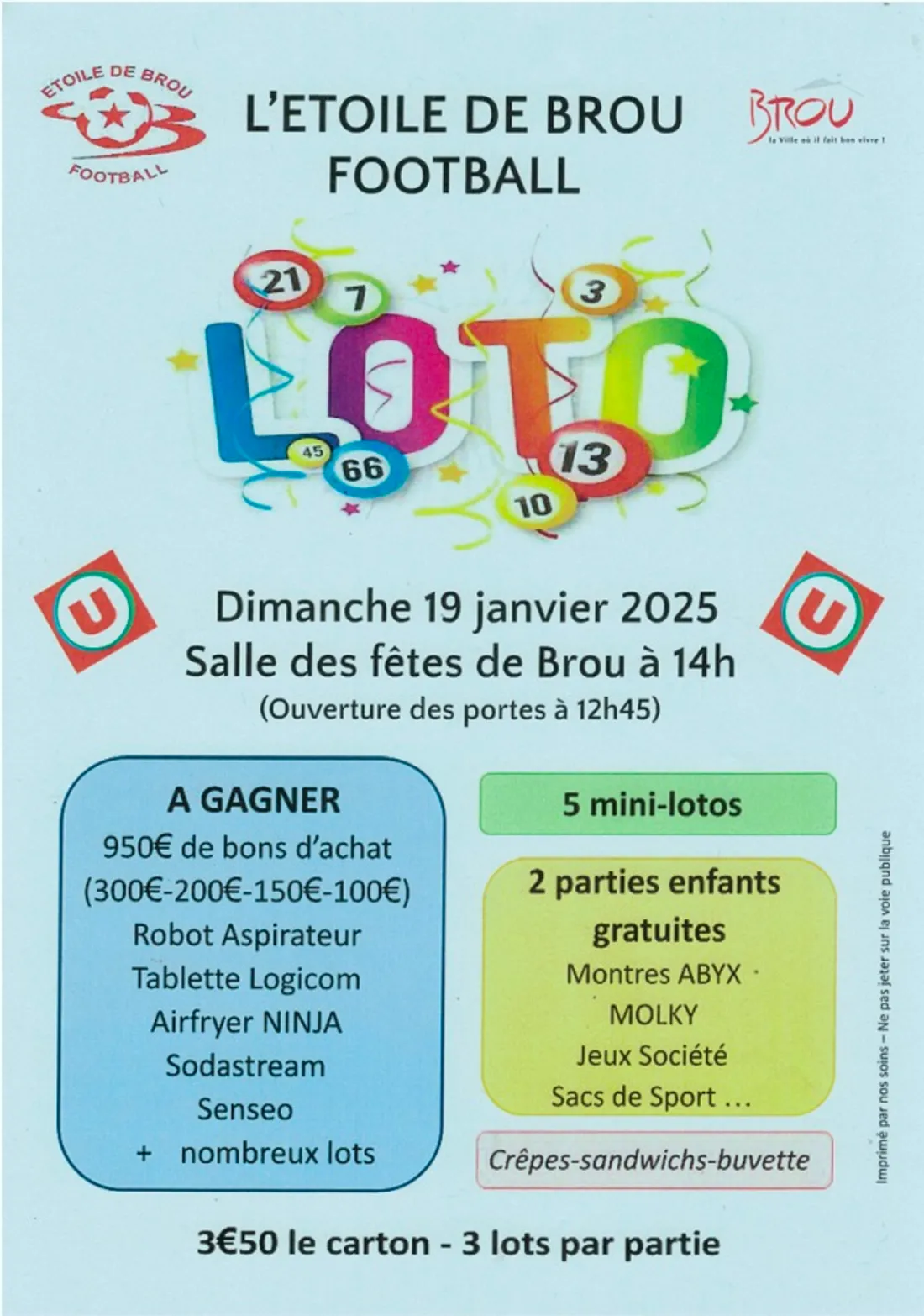 BROU - Loto de l’Étoile de Brou Football