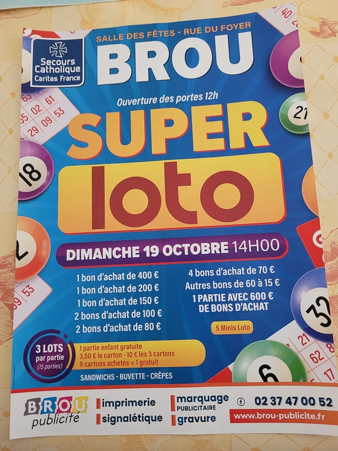 BROU - Loto du Secours Catholique