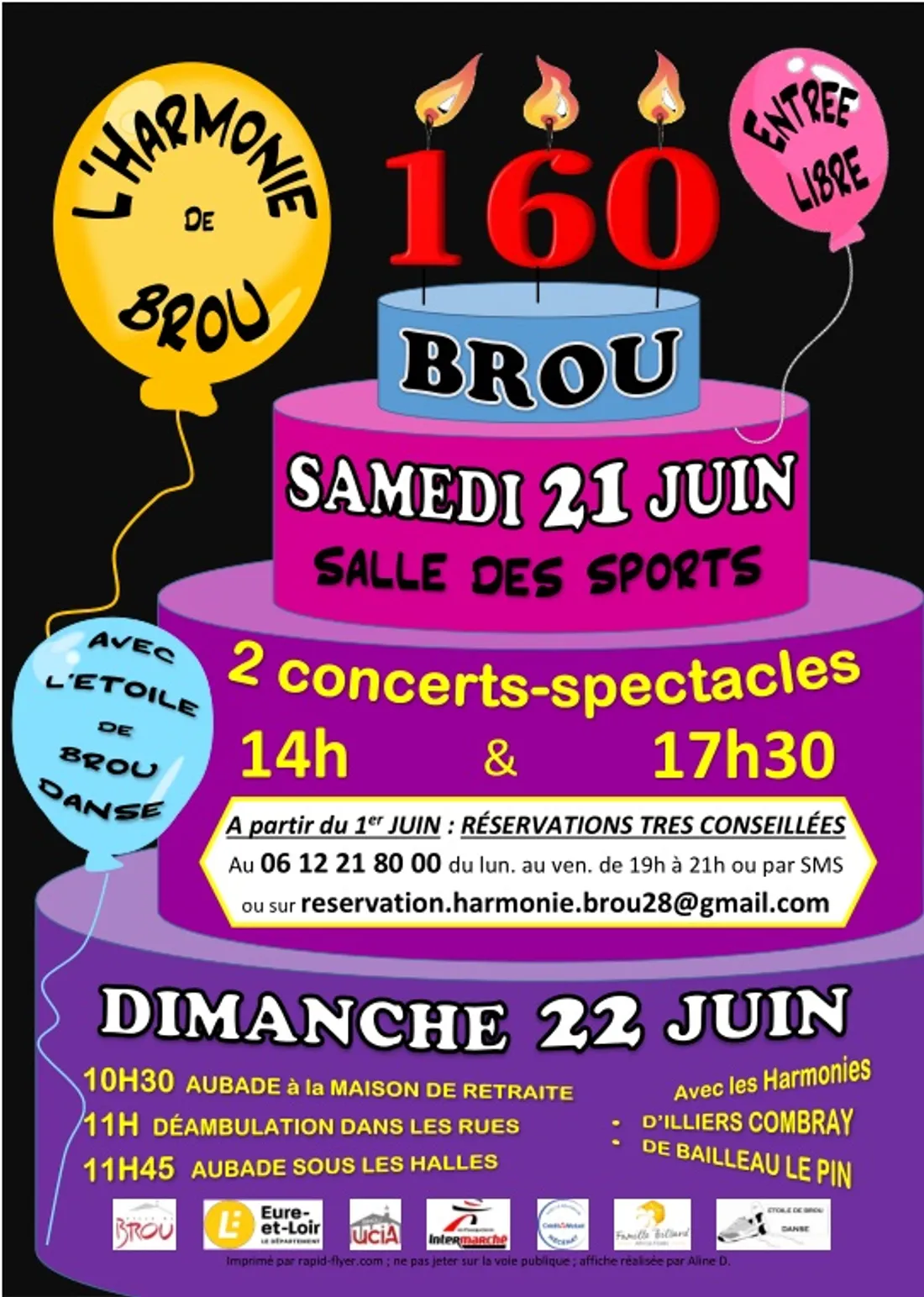 BROU - Concerts Spectacles des 160 Ans de l'Harmonie de Brou