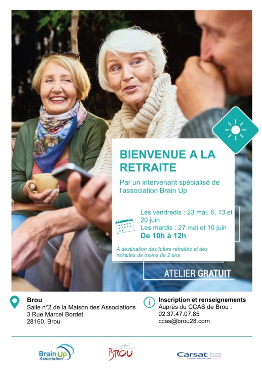 BROU - Atelier : Bienvenue à la retraite